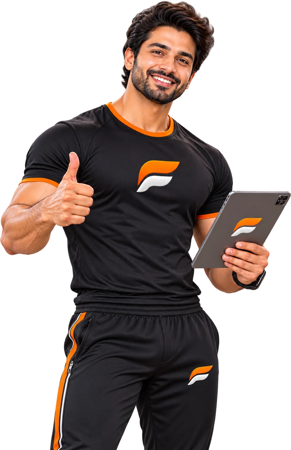 Gym member using the Fitplex app
